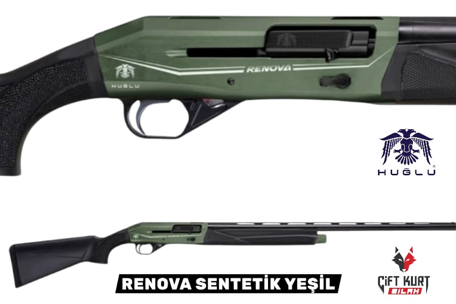 Huğlu RENOVA SENTETİK YEŞİL Tüplü Şarjörlü Yarı Otomatik Av Tüfeği